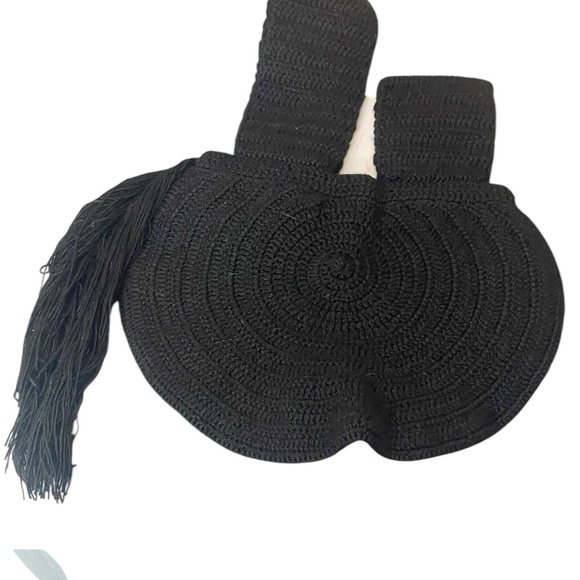 New! Soraya Hennessy black Fiesta Fringe Pouch - Picture 4 of 16